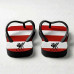Chinelo Masculino Liverpool FC Listrado Vermelho e Branco Chinelo Masculino Liverpool FC Listrado Vermelho e Branco