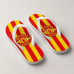 Chinelo Masculino Manchester United Amarelo e Vermelho Chinelo Masculino Manchester United Amarelo e Vermelho
