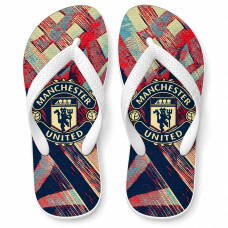 Chinelo Masculino Manchester United Estampa Geométrica Chinelo Masculino Manchester United Estampa Geométrica