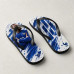 Chinelo Masculino Kylian Mbappé França Splash Azul e Branco Chinelo Masculino Kylian Mbappé França Splash Azul e Branco