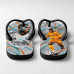 Chinelo Masculino Kylian Mbappé Real Madrid Waves Laranja e Branco Chinelo Masculino Kylian Mbappé Real Madrid Waves Laranja e Branco