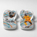 Chinelo Masculino Kylian Mbappé Real Madrid Waves Laranja e Branco Chinelo Masculino Kylian Mbappé Real Madrid Waves Laranja e Branco