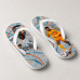 Chinelo Masculino Kylian Mbappé Real Madrid Waves Laranja e Branco Chinelo Masculino Kylian Mbappé Real Madrid Waves Laranja e Branco