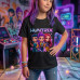 Camiseta Infantil Menina Huntrix Camiseta Infantil Menina Huntrix