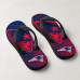 Chinelo Masculino New England Patriots Brush Azul e Vermelho Chinelo Masculino New England Patriots Brush Azul e Vermelho