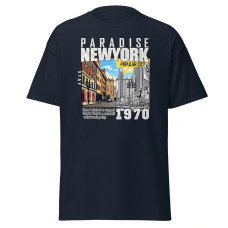 Camiseta Masculina New York Paradise Estampa Urbana Vintage 1970 Camiseta Masculina New York Paradise Estampa Urbana Vintage 1970