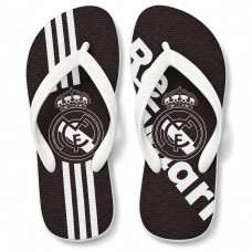 Chinelo Masculino Real Madrid Preto e Branco Chinelo Masculino Real Madrid Preto e Branco