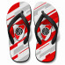 Chinelo Masculino River Plate Geométrico Branco, Vermelho e Cinza Chinelo Masculino River Plate Geométrico Branco, Vermelho e Cinza