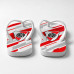 Chinelo Masculino River Plate Geométrico Branco, Vermelho e Cinza Chinelo Masculino River Plate Geométrico Branco, Vermelho e Cinza