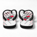 Chinelo Masculino River Plate Listras Minimalista Branco, Vermelho e Preto