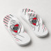 Chinelo Masculino River Plate Listras Minimalista Branco, Vermelho e Preto