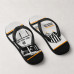 Chinelo Masculino Santos F.C. Vila Belmiro Branco e Preto Chinelo Masculino Santos F.C. Vila Belmiro Branco e Preto