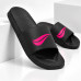 Chinelo Slide Feminino Preto Rosa Chinelo Slide Feminino Preto Rosa