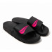 Chinelo Slide Feminino Preto Rosa Chinelo Slide Feminino Preto Rosa