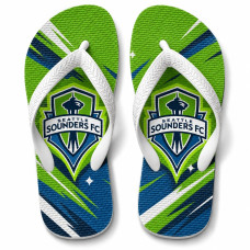 Chinelo Masculino Seattle Sounders FC Dynamic Verde e Azul Chinelo Masculino Seattle Sounders FC Dynamic Verde e Azul