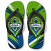 Chinelo Masculino Seattle Sounders FC Dynamic Verde e Azul Chinelo Masculino Seattle Sounders FC Dynamic Verde e Azul