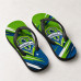 Chinelo Masculino Seattle Sounders FC Dynamic Verde e Azul Chinelo Masculino Seattle Sounders FC Dynamic Verde e Azul