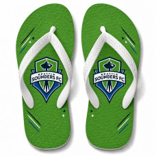Chinelo Masculino Seattle Sounders FC Minimal Verde e Azul Chinelo Masculino Seattle Sounders FC Minimal Verde e Azul
