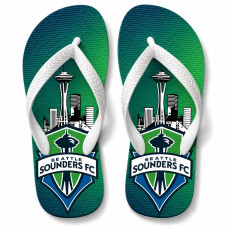Chinelo Masculino Seattle Sounders FC Skyline Verde e Azul Chinelo Masculino Seattle Sounders FC Skyline Verde e Azul