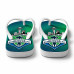 Chinelo Masculino Seattle Sounders FC Skyline Verde e Azul Chinelo Masculino Seattle Sounders FC Skyline Verde e Azul