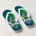 Chinelo Masculino Seattle Sounders FC Skyline Verde e Azul Chinelo Masculino Seattle Sounders FC Skyline Verde e Azul