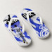 Chinelo Masculino Vini Jr Camisa 20 Pincelada Azul e Branco Chinelo Masculino Vini Jr Camisa 20 Pincelada Azul e Branco