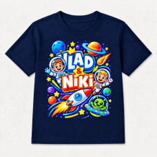 Camiseta Infantil Menino Vlad & Niki Space Mission Camiseta Infantil Menino Vlad & Niki Space Mission