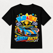 Camiseta Infantil Menino Vlad & Niki Speed Racer Camiseta Infantil Menino Vlad & Niki Speed Racer