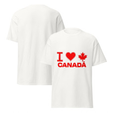 Camiseta Masculina I LOVE CANADÁ Camiseta Masculina I LOVE CANADÁ