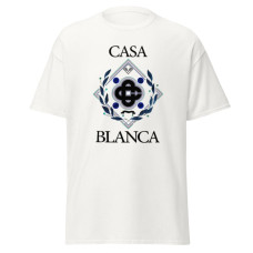 Camiseta Masculina Casa Blanca Brasão Nobre Camiseta Masculina Casa Blanca Brasão Nobre