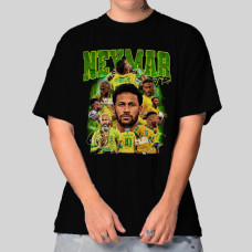 Camiseta Masculina Oversized Neymar Brasil Camiseta Masculina Oversized Neymar Brasil