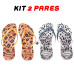 Kit 2 Chinelos Feminino Havaianas Onças Kit 2 Chinelos Feminino Havaianas Onças