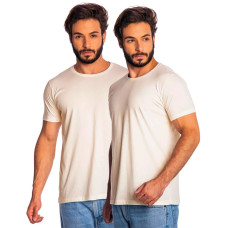 Kit 2 Camisas Masculina Lisa Algodão Premium Abuzze Kit 2 Camisas Masculina Lisa Algodão Premium Abuzze