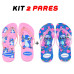 Kit 2 Chinelos Havaianas Feminino Stitch Kit 2 Chinelos Havaianas Feminino Stitch