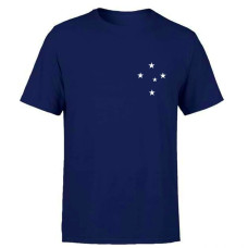 Camiseta Masculina Cruzeiro 100% Algodão Camiseta Masculina Cruzeiro 100% Algodão