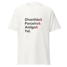Camiseta Masculina Dia dos Pais Divertido & Parceiro & Amigo & Pai. Camiseta Masculina Dia dos Pais Divertido & Parceiro & Amigo & Pai.