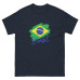 Camisa Masculina Plus Size Brasil bandeira Camisa Masculina Plus Size Brasil bandeira