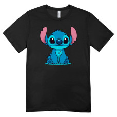 Camisa Feminina Baby Look Stitch Sitting Camisa Feminina Baby Look Stitch Sitting