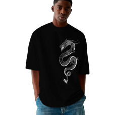 Camiseta Masculina Oversized Dragão Camiseta Masculina Oversized Dragão