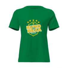 Camisa Feminina Baby Look Rumo ao Hexa Brasil