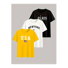Kit 3 Camisetas Masculina Sortidas 100% Algodão Premium