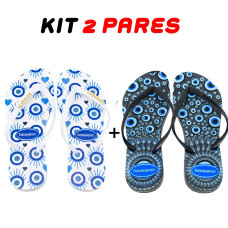 Kit 2 Chinelo Feminino Havaianas Eye Variados