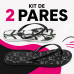 Kit 2 Chinelos Feminino Estampa Aleatorio Kit 2 Chinelos Feminino Estampa Aleatorio