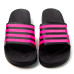 Chinelo Slide Feminino Listras Preto Pink Chinelo Slide Feminino Listras Preto Pink
