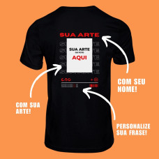 Camiseta Personalizada Nas Costas Sua Arte Camiseta Personalizada Nas Costas Sua Arte