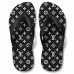 Chinelo Feminino LV Black White Chinelo Feminino LV Black White