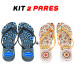 Kit 2 Chinelo Feminino Havaianas Eye Variados Kit 2 Chinelo Feminino Havaianas Eye Variados